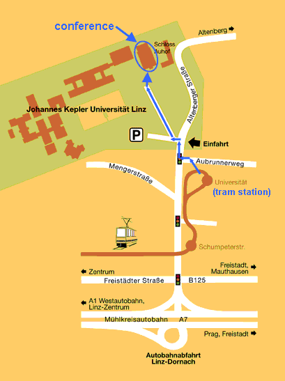 JKU Campus map